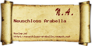Neuschloss Arabella névjegykártya